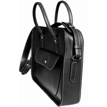 Maletín ejecutivo de cuero con funda extraíble para portátil