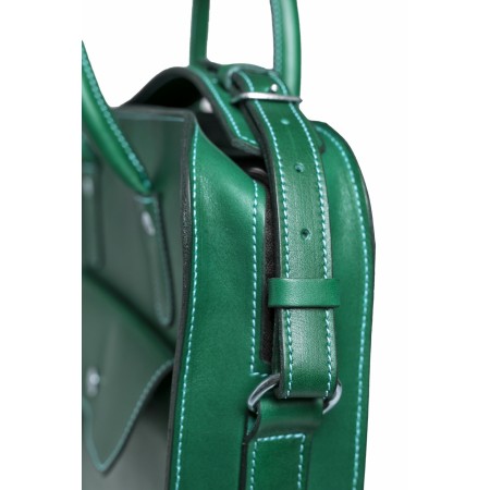 Maletín ejecutivo de cuero con funda extraíble para portátil