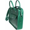 Maletín ejecutivo de cuero con funda extraíble para portátil