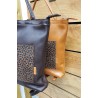 Mochila de piel animal print