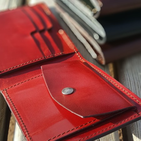 Billeteras,  tarjetero, con monedero en piel para hombre
