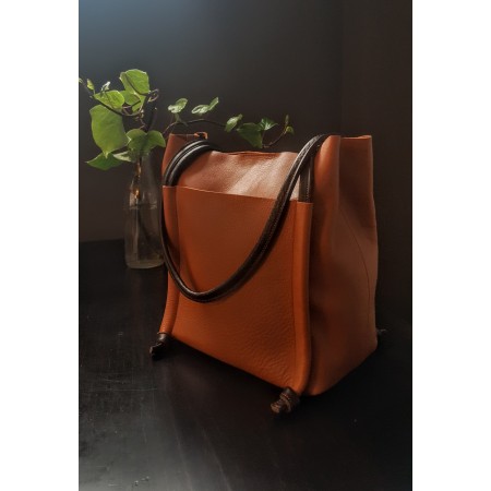 Soul Large Leather Shopper Bag | Corzo Artesanía