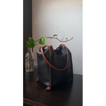 Soul Large Leather Shopper Bag | Corzo Artesanía