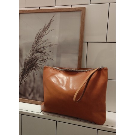 Cartera de mano 100% piel auténtica