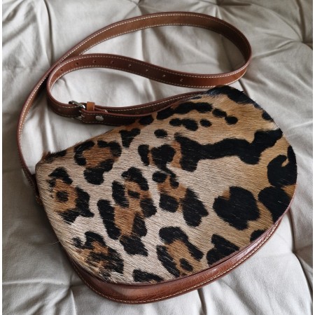 Bolso ORIGEN de piel artesanal | Animal print  | Corzo Artesania