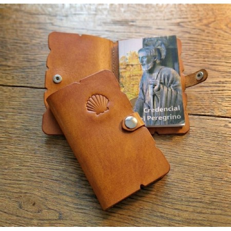 Leather Pilgrim Credential Cover | Corzo Artesanía