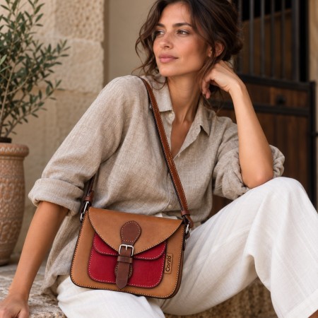 Bolso bandoleira de pel Paseo | Corzo