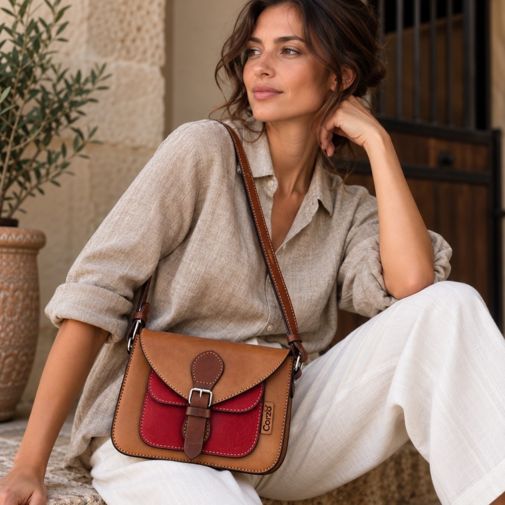 Bolso bandolera de piel Paseo | Corzo
